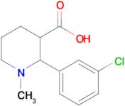 2-(3-Chlorophenyl)-1-methylpiperidine-3-carboxylic acid