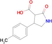 2-Oxo-4-(p-tolyl)pyrrolidine-3-carboxylic acid