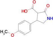 4-(4-Methoxyphenyl)-2-oxopyrrolidine-3-carboxylic acid