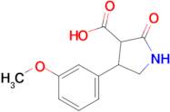 4-(3-Methoxyphenyl)-2-oxopyrrolidine-3-carboxylic acid