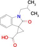 1'-Isobutyl-2'-oxospiro[cyclopropane-1,3'-indoline]-2-carboxylic acid