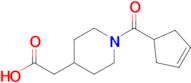 2-(1-(Cyclopent-3-ene-1-carbonyl)piperidin-4-yl)acetic acid