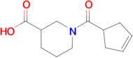 1-(Cyclopent-3-ene-1-carbonyl)piperidine-3-carboxylic acid