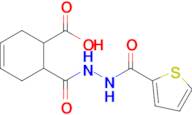 6-(2-(Thiophene-2-carbonyl)hydrazine-1-carbonyl)cyclohex-3-ene-1-carboxylic acid