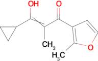 3-cyclopropyl-3-hydroxy-2-methyl-1-(2-methylfuran-3-yl)prop-2-en-1-one