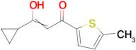 3-cyclopropyl-3-hydroxy-1-(5-methylthiophen-2-yl)prop-2-en-1-one