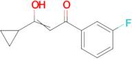 3-cyclopropyl-1-(3-fluorophenyl)-3-hydroxyprop-2-en-1-one