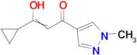 3-cyclopropyl-3-hydroxy-1-(1-methyl-1H-pyrazol-4-yl)prop-2-en-1-one