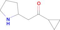 1-Cyclopropyl-2-(pyrrolidin-2-yl)ethan-1-one