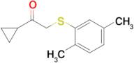 1-Cyclopropyl-2-((2,5-dimethylphenyl)thio)ethan-1-one