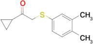 1-Cyclopropyl-2-((3,4-dimethylphenyl)thio)ethan-1-one