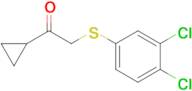 1-Cyclopropyl-2-((3,4-dichlorophenyl)thio)ethan-1-one