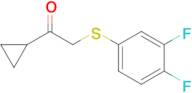 1-Cyclopropyl-2-((3,4-difluorophenyl)thio)ethan-1-one