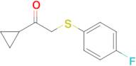 1-Cyclopropyl-2-((4-fluorophenyl)thio)ethan-1-one