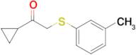 1-Cyclopropyl-2-(m-tolylthio)ethan-1-one