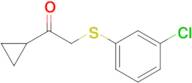 2-((3-Chlorophenyl)thio)-1-cyclopropylethan-1-one