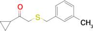 1-Cyclopropyl-2-((3-methylbenzyl)thio)ethan-1-one