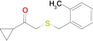 1-Cyclopropyl-2-((2-methylbenzyl)thio)ethan-1-one