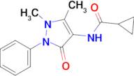 n-(1,5-Dimethyl-3-oxo-2-phenyl-2,3-dihydro-1h-pyrazol-4-yl)cyclopropanecarboxamide