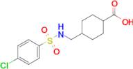 4-(((4-Chlorophenyl)sulfonamido)methyl)cyclohexane-1-carboxylic acid