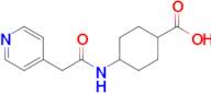 4-(2-(Pyridin-4-yl)acetamido)cyclohexane-1-carboxylic acid