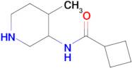 n-(4-Methylpiperidin-3-yl)cyclobutanecarboxamide