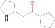 1-Cyclopentyl-2-(pyrrolidin-2-yl)ethan-1-one