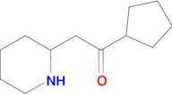 1-Cyclopentyl-2-(piperidin-2-yl)ethan-1-one