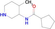 n-(4-Methylpiperidin-3-yl)cyclopentanecarboxamide