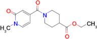 Ethyl 1-(1-methyl-2-oxo-1,2-dihydropyridine-4-carbonyl)piperidine-4-carboxylate