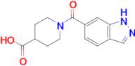 1-(1h-Indazole-6-carbonyl)piperidine-4-carboxylic acid