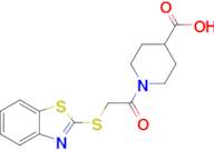 1-(2-(Benzo[d]thiazol-2-ylthio)acetyl)piperidine-4-carboxylic acid