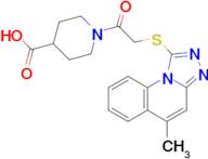 1-(2-((5-Methyl-[1,2,4]triazolo[4,3-a]quinolin-1-yl)thio)acetyl)piperidine-4-carboxylic acid