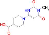 1-(1-Methyl-2,6-dioxo-1,2,3,6-tetrahydropyrimidin-4-yl)piperidine-4-carboxylic acid