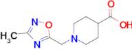 1-((3-Methyl-1,2,4-oxadiazol-5-yl)methyl)piperidine-4-carboxylic acid