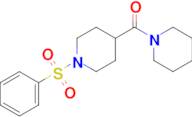 (1-(Phenylsulfonyl)piperidin-4-yl)(piperidin-1-yl)methanone