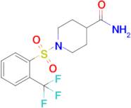 1-((2-(Trifluoromethyl)phenyl)sulfonyl)piperidine-4-carboxamide