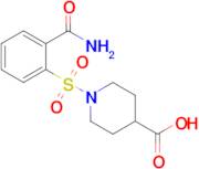 1-((2-Carbamoylphenyl)sulfonyl)piperidine-4-carboxylic acid