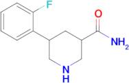 5-(2-Fluorophenyl)piperidine-3-carboxamide