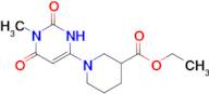 Ethyl 1-(1-methyl-2,6-dioxo-1,2,3,6-tetrahydropyrimidin-4-yl)piperidine-3-carboxylate