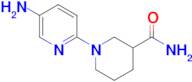 1-(5-Aminopyridin-2-yl)piperidine-3-carboxamide