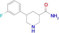 5-(3-Fluorophenyl)piperidine-3-carboxamide