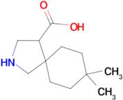 8,8-Dimethyl-2-azaspiro[4.5]decane-4-carboxylic acid