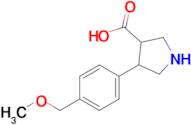 4-(4-(Methoxymethyl)phenyl)pyrrolidine-3-carboxylic acid