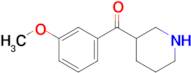 (3-Methoxyphenyl)(piperidin-3-yl)methanone