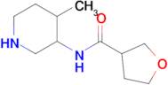 n-(4-Methylpiperidin-3-yl)tetrahydrofuran-3-carboxamide