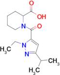 1-(1-Ethyl-3-isopropyl-1h-pyrazole-5-carbonyl)piperidine-2-carboxylic acid