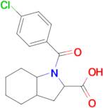 1-(4-Chlorobenzoyl)octahydro-1h-indole-2-carboxylic acid