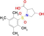 4-Hydroxy-1-((2,3,5,6-tetramethylphenyl)sulfonyl)pyrrolidine-2-carboxylic acid