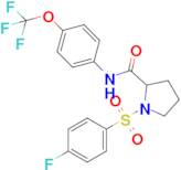 1-((4-Fluorophenyl)sulfonyl)-N-(4-(trifluoromethoxy)phenyl)pyrrolidine-2-carboxamide